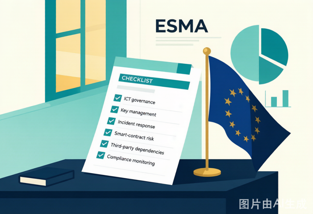 ESMA启动加密托管机构运营韧性审查：MiCA持牌后首轮CSA六大维度评估与加密基金托管选择