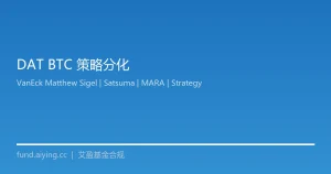 数字资产国库模式退潮：VanEck Matthew Sigel 拆解 DAT 公司 BTC 策略分化的三大路径与加密基金配置启示