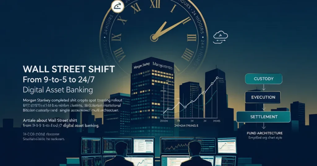 从9-to-5到24/7：摩根士丹利E*TRADE、花旗Token Services与NYSE如何重构数字资产时代的银行基础设施