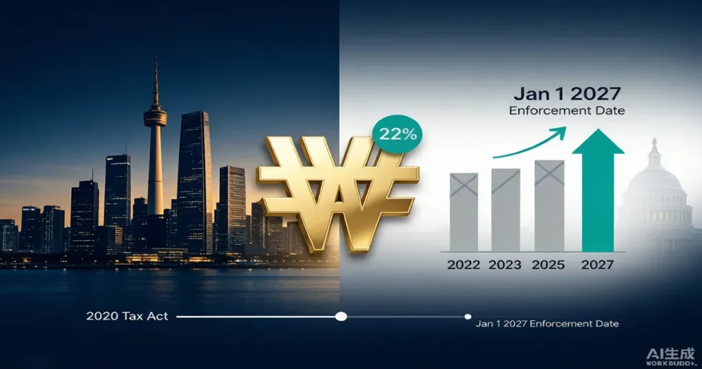 韩国副总理确认加密税2027年1月1日起征:22%税率、不可亏损结转与加密基金的三层影响