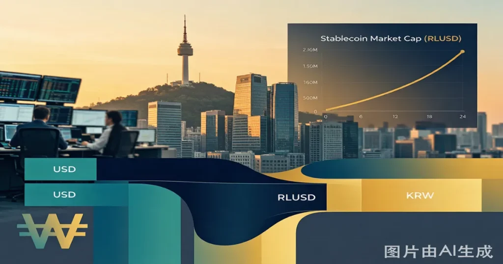 韩国Upbit上线Ripple美元稳定币RLUSD:韩元交易对开启与加密基金的跨境结算基础设施信号