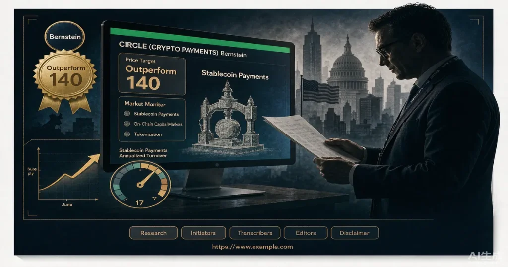 Bernstein 维持 Circle 跑赢评级与 140 美元目标价：USDC 供应回升如何支撑稳定币基金管理人判断