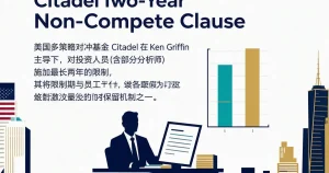 美国多策略对冲基金 Citadel 将竞业限制延长至两年：人才保留条款升级与基金管理人的合规启示