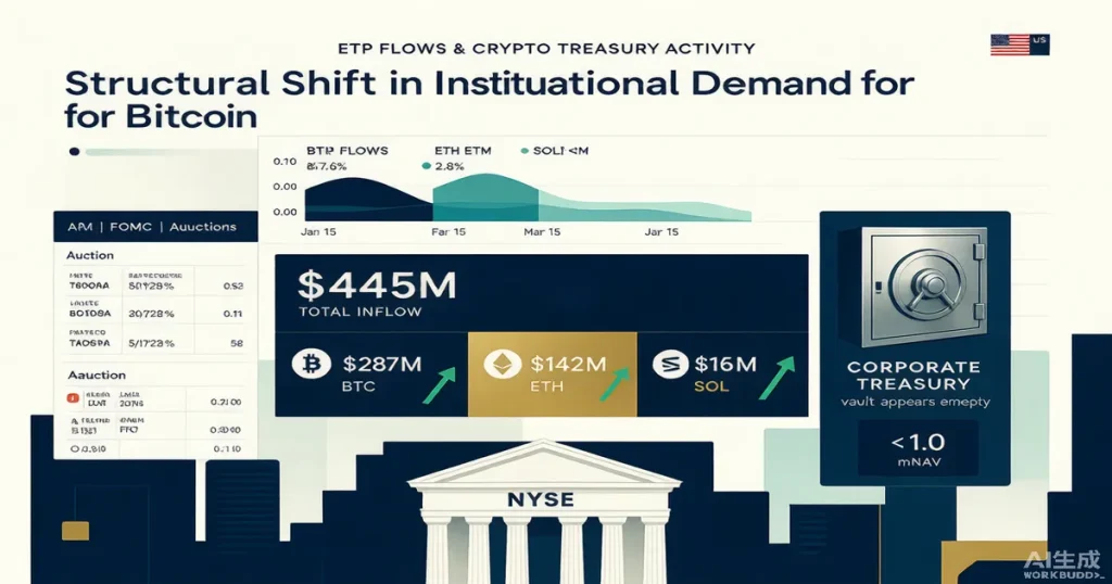 加密ETF录得10月以来最强单日流入:.45亿背后企业财库买盘结构性熄火与加密基金的买方结构转变