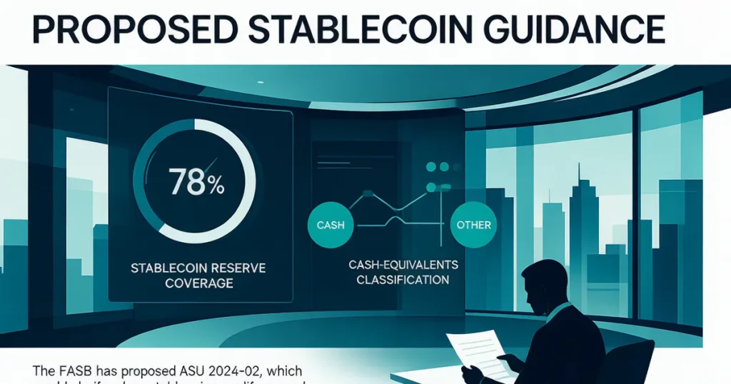 美国 FASB 拟允许合规稳定币计入现金等价物：三项资格条件如何重塑加密基金的现金呈报与 NAV 口径