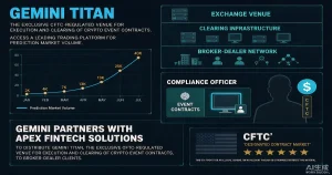 Gemini 携手 Apex Fintech 分发预测市场合约：CFTC 受监管事件合约如何打开券商基金渠道