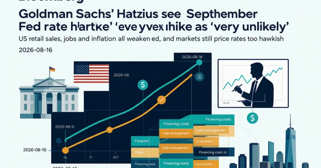 美国 高盛下调 9 月美联储加息概率:利率预期转向对加密基金与风险资产的合规影响