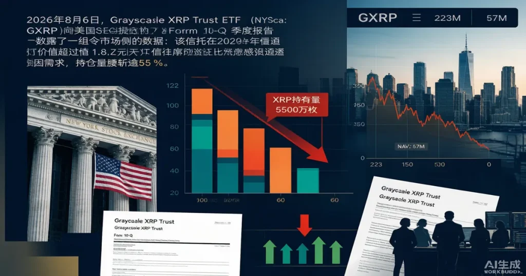 灰度XRP信托ETF上半年出售1.8亿美元XRP:持仓腰斩55%、CEO减持与加密ETF基金运营的结构性启示