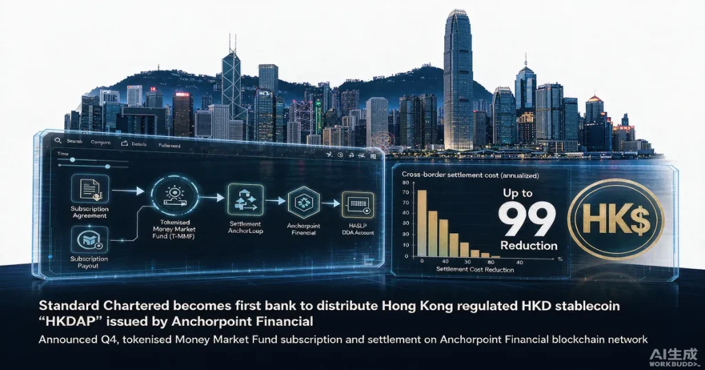 香港 HKDAP 港元稳定币银行分销:渣打代币化货币基金如何重构机构结算架构