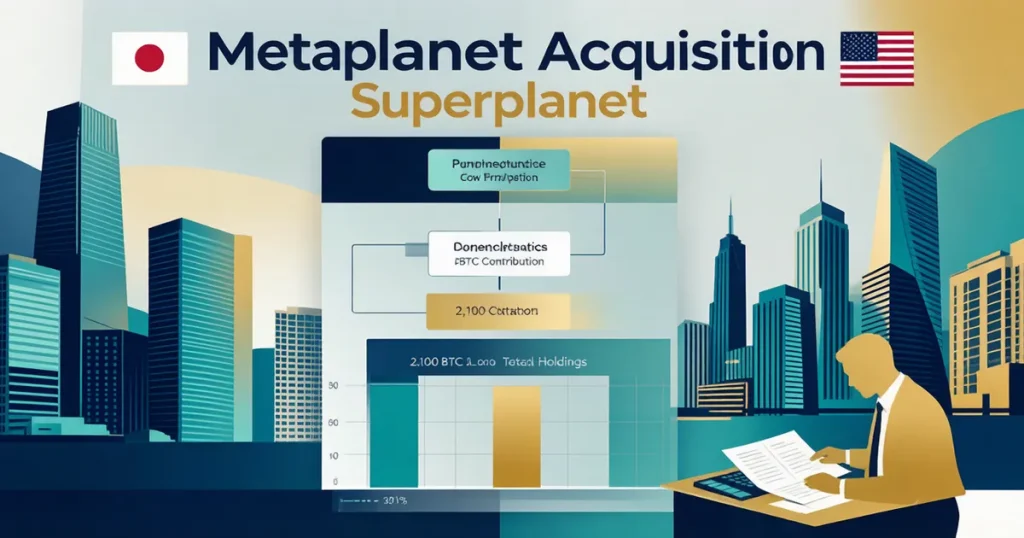 日本 Metaplanet 向纳斯达克 Super League 注入 2,100 枚 BTC 打造美国比特币财库平台：跨境双上市财库结构与加密基金配置启示