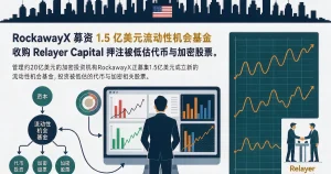 RockawayX募资1.5亿美元流动性机会基金：收购Relayer Capital押注被低估代币与加密股票