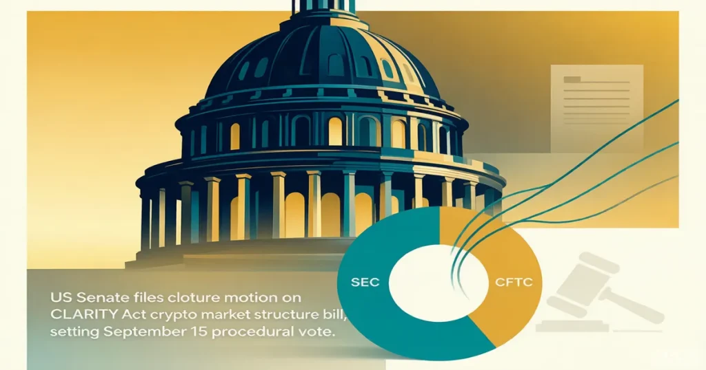 美国参议院推进 CLARITY Act：9月程序性投票锁定，SEC/CFTC 监管分工进入最后立法窗口