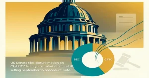 美国参议院推进 CLARITY Act：9月程序性投票锁定，SEC/CFTC 监管分工进入最后立法窗口