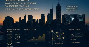 代币化资产发行的基础设施拐点：Sushi Launch上线Robinhood Chain如何重构加密基金的三层配置路径