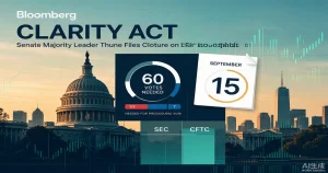 Thune正式提交CLARITY Act cloture动议：参议院9月程序性表决的加密基金影响路径
