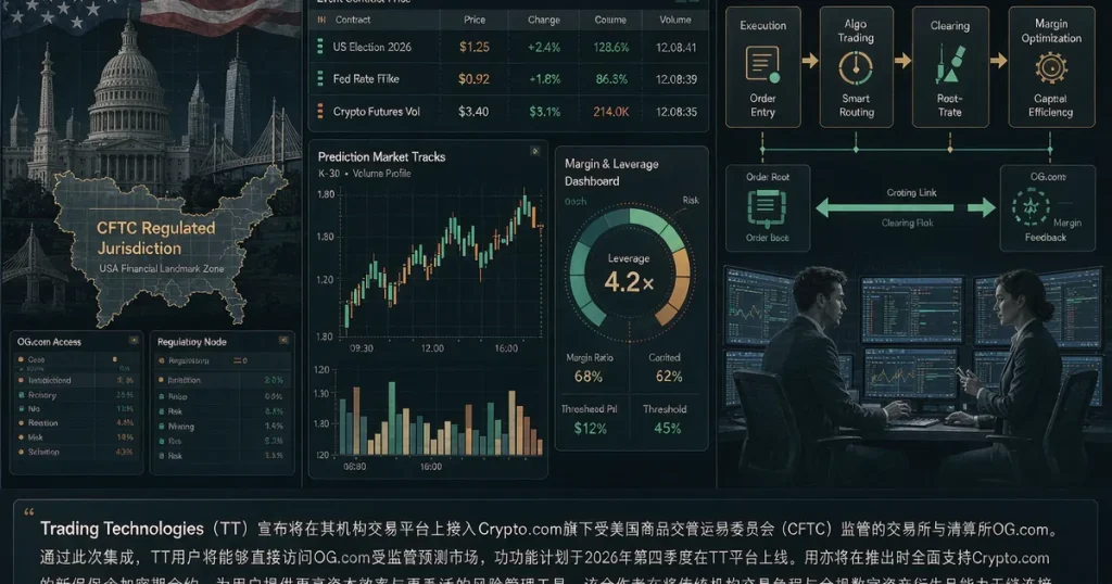 Trading Technologies接入Crypto.com旗下OG.com：机构预测市场与加密衍生品通道扩容