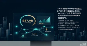 TRON网络USDT供应量达879亿美元超越以太坊：Messari Q2报告揭示稳定币结算层的机构化拐点与加密基金配置信号