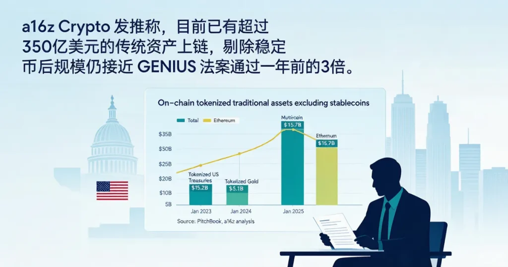 美国代币化传统资产突破350亿美元：RWA基金配置拐点与CLARITY法案时间窗