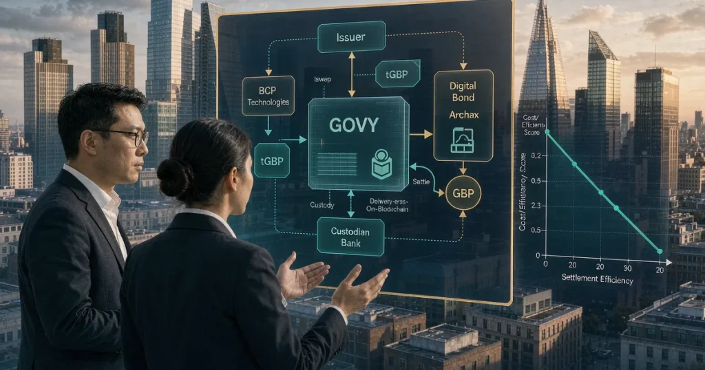 英国 FCA 监管稳定币 tGBP 结算 Archax $GOVY 数字债券：批发级英镑稳定币如何打通代币化固收全链上生命周期