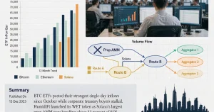 BTC ETF 单周最强净流入与 HumidiFi 上线 WET 代币：加密基金如何解读链上流动性的双轨信号