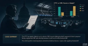 美国 CFTC 寻求驳回 CME 加密永续合约诉讼：Kalshi 比特币永续期货监管归属之争（基金合规视角）