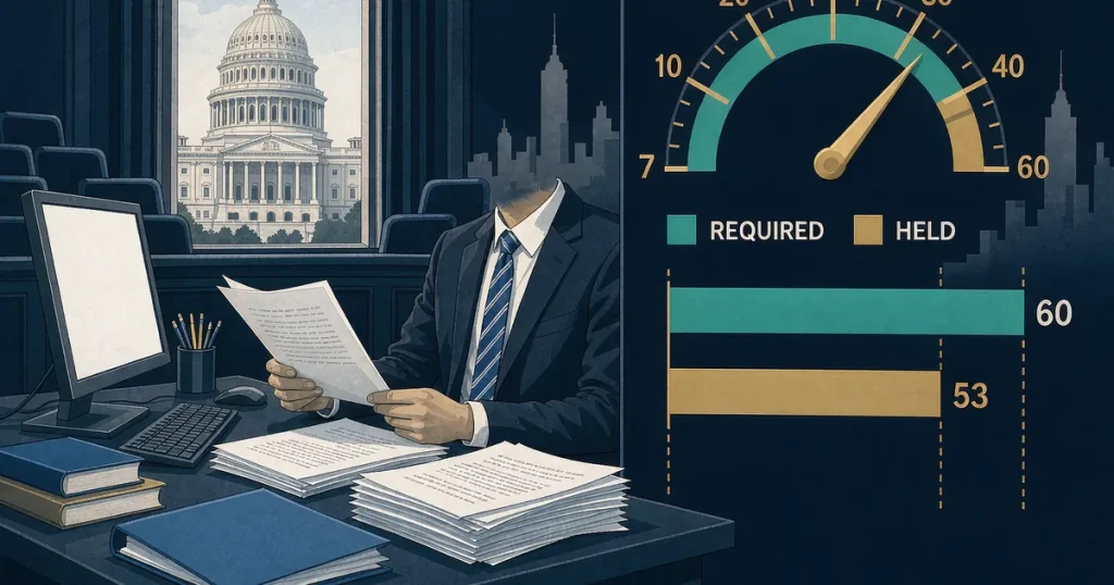 美国《CLARITY Act》过关赔率跳涨至 31%：特朗普伦理条款让步与参议院 60 票 cloture 投票对加密基金的信号