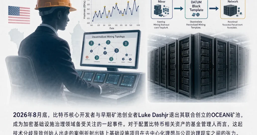 Luke Dashjr 退出 OCEAN 矿池：BIP-110 分歧与比特币挖矿去中心化的基金治理启示