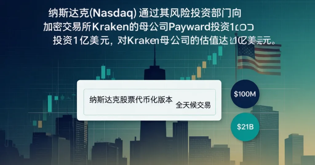 纳斯达克1亿美元注资Kraken母公司Payward:代币化股票与全天候交易如何重塑加密基金的RWA配置