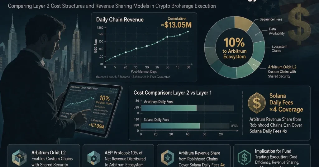 美国 Robinhood Chain 与 Solana 免 Gas 之争：加密经纪商基础设施成本逻辑与基金交易执行启示