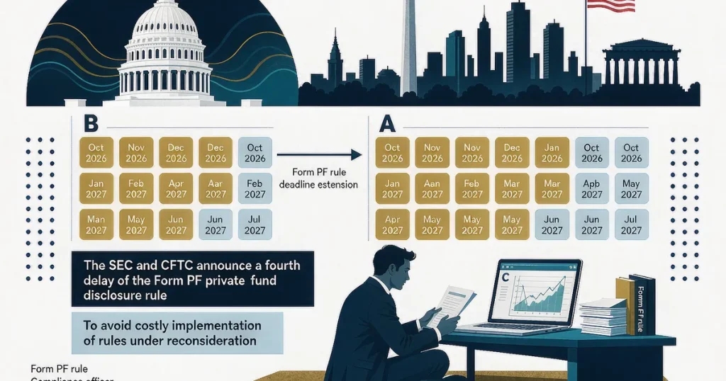 SEC 与 CFTC 第四次推迟 Form PF 新规:私募基金管理人合规期限延至 2027 年 7 月