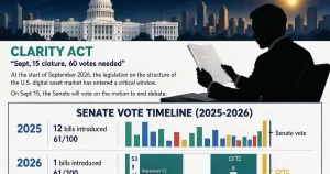 美国 CLARITY Act 临门一脚：SEC 主席 Atkins 推动 9·15 参议院表决，加密基金如何布局合规路径