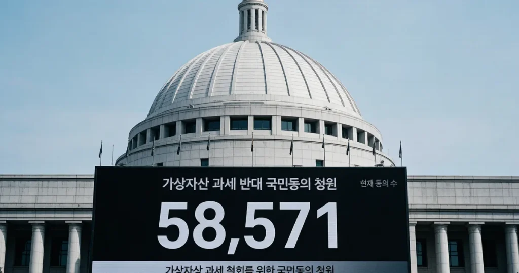 韩国5.8万人请愿叫停虚拟资产征税:22%税率鱼缸捕鱼困境与亚太加密税制民主博弈