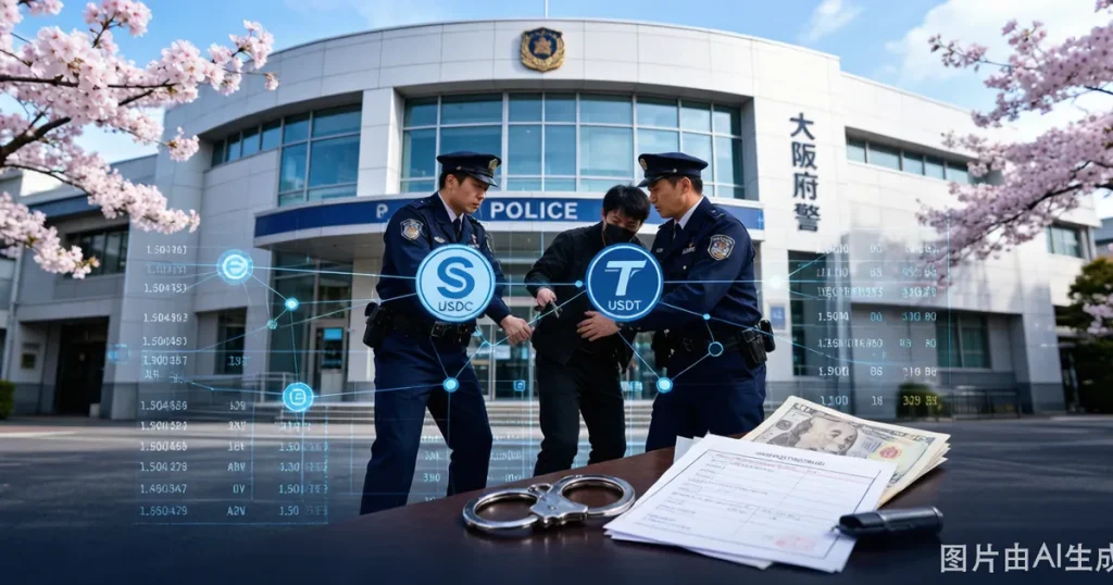 大阪府警首次以稳定币洗钱罪逮捕3人：日本资金结算法框架下的OTC监管盲区