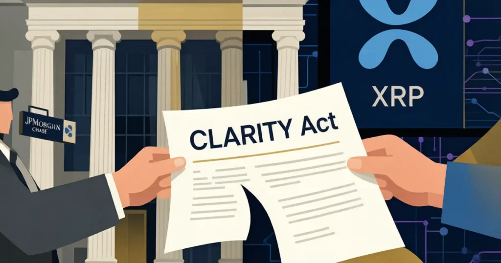 Ripple CEO炮轰摩根大通Dimon故意歪曲Clarity法案:稳定币利息条款背后的银行业护城河保卫战