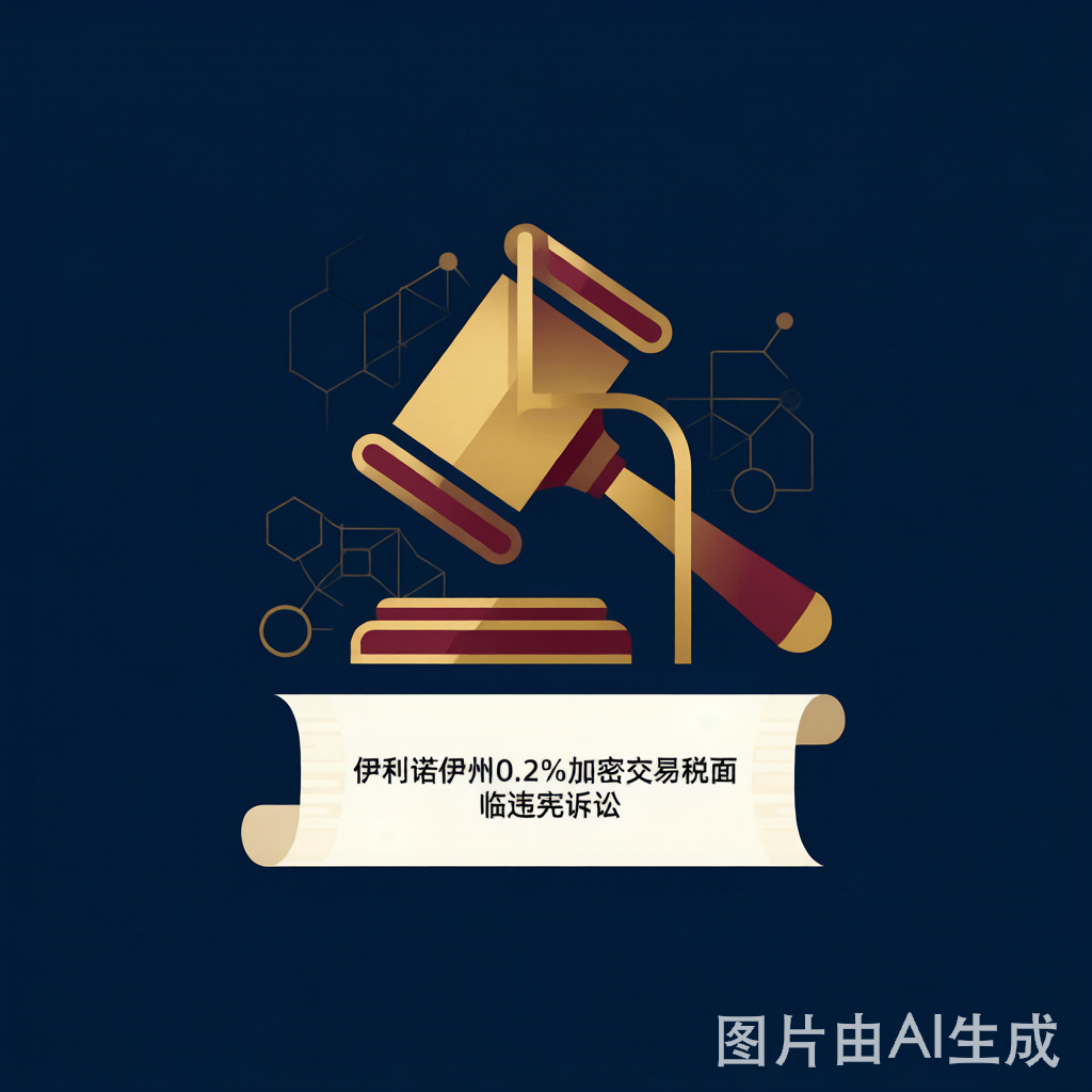 伊利诺伊州0.2%加密交易税面临违宪诉讼：TDC三线宪法攻击，全美50州加密税收立法风向标