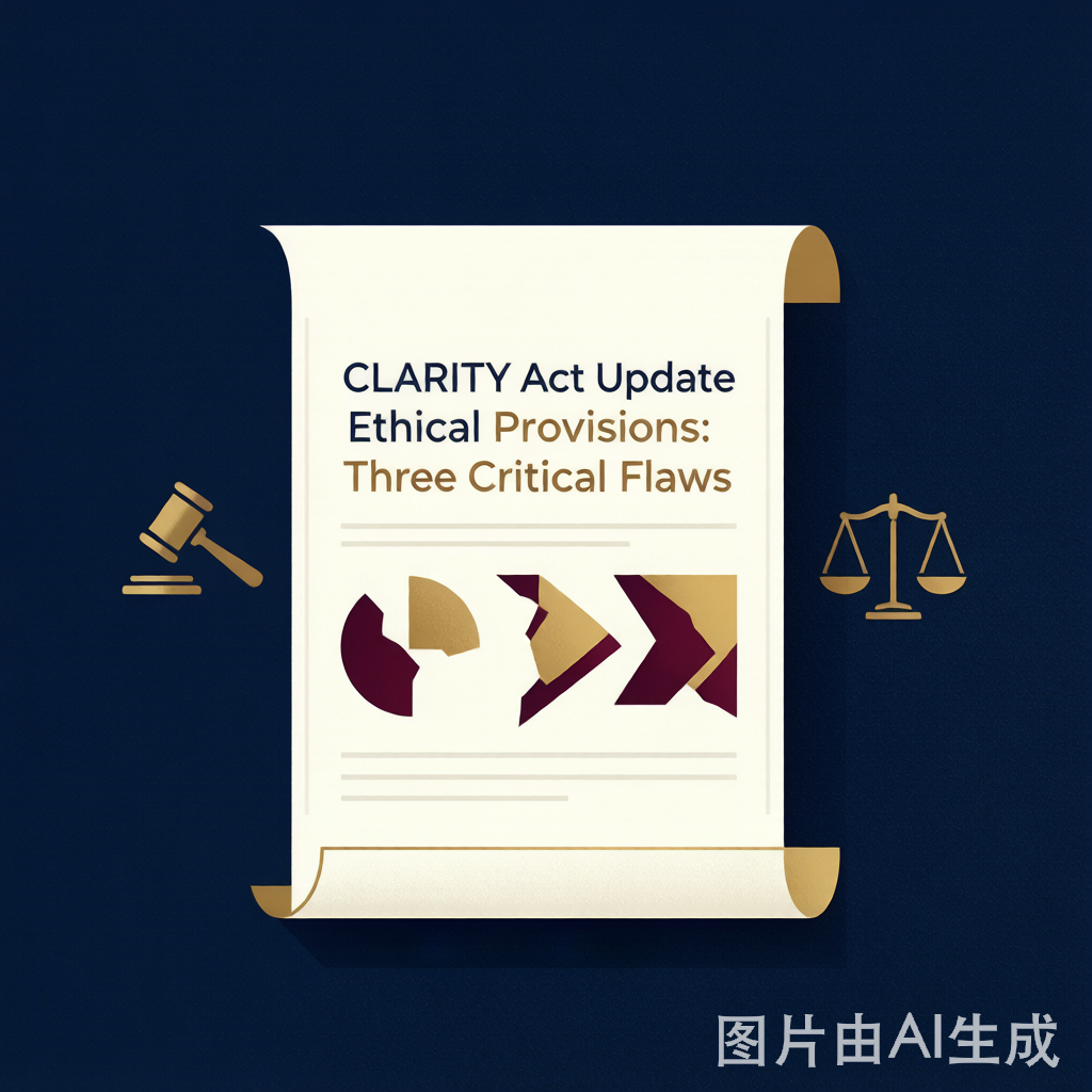 CLARITY Act更新版伦理条款的三重漏洞：2029年日落、特朗普品牌特许续用、DOJ单独执法遭民主党抵制