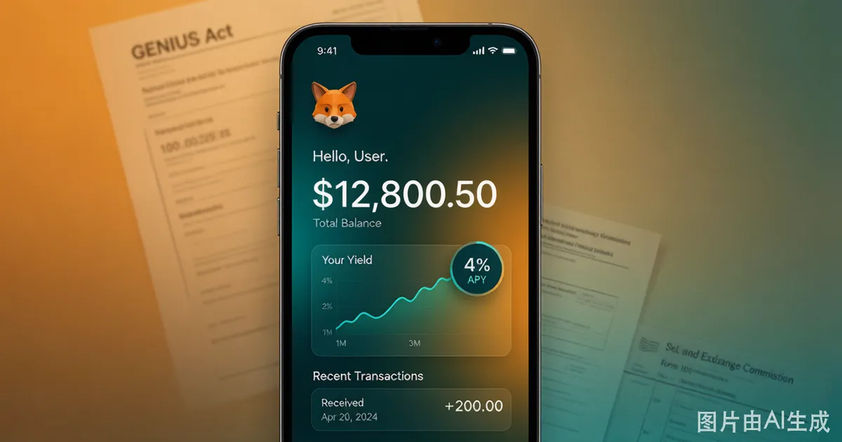 MetaMask推出4%计息稳定币账户：GENIUS Act监管博弈下的