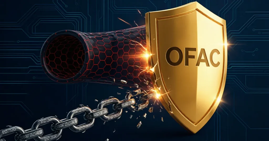 OFAC 制裁勒索软件”隐身服务商”:从 VPN 到恶意软件混淆工具,20 个地址横跨 8 条链的合规筛查新边界