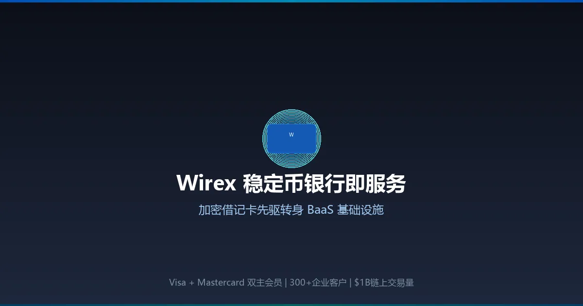 加密借记卡鼻祖Wirex转身稳定币BaaS:Visa+Mastercard双主会员资格如何重构跨境支付的合规基础设施