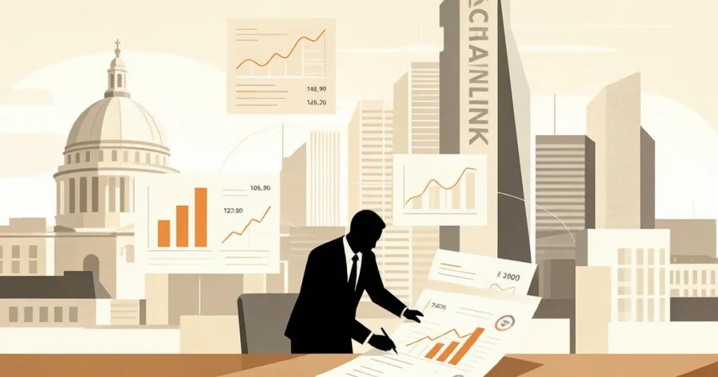 渣打银行预测代币化资产4万亿美元：从Chainlink LINK目标价200美元看传统金融机构的加密定价权合规边界