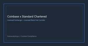 Coinbase Standard Chartered Fiat License