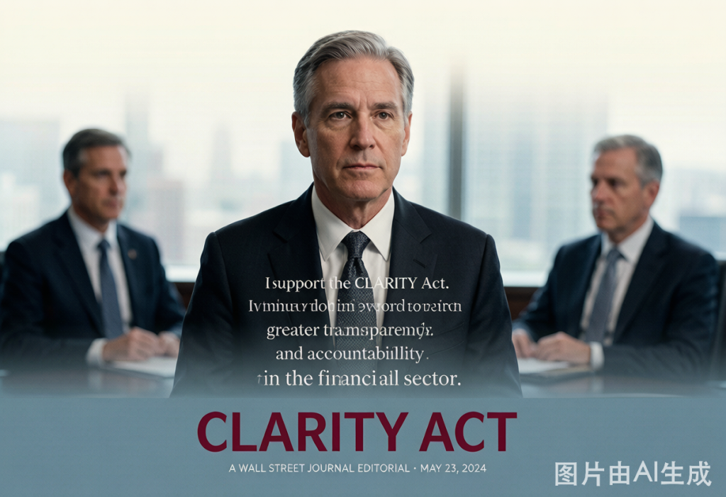 Goldman Sachs CEO Solomon公开支持CLARITY Act：华尔街阵营分化下的美国加密立法最后窗口