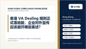 香港 VA Dealing 规则正式落地前，企业对外宣传应该避开哪些表述？