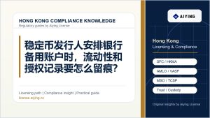稳定币发行人安排银行备用账户时，流动性和授权记录要怎么留痕？