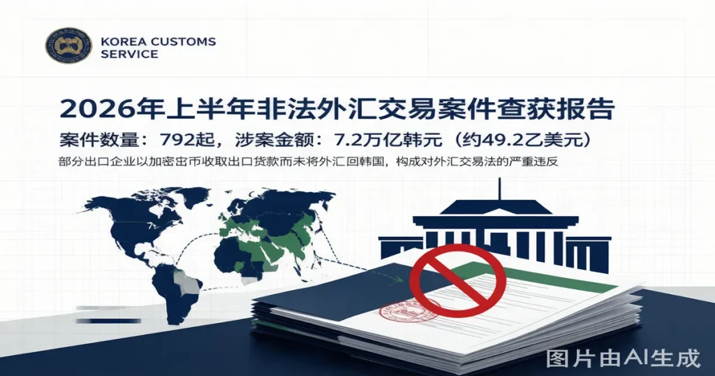 韩国关税厅查获 7.2 万亿韩元非法外汇交易：加密货币出口收款合规警示