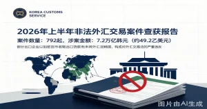 韩国关税厅查获 7.2 万亿韩元非法外汇交易：加密货币出口收款合规警示