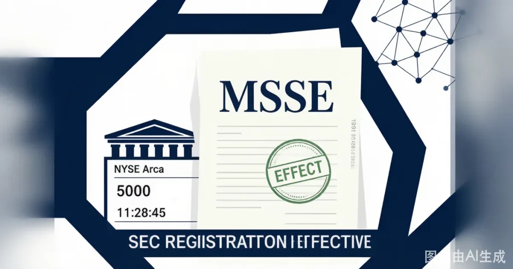 摩根士丹利以太坊信托 MSSE 注册声明获 SEC 生效：以 0.14% 行业最低费率携质押机制进军现货 ETH ETF 市场