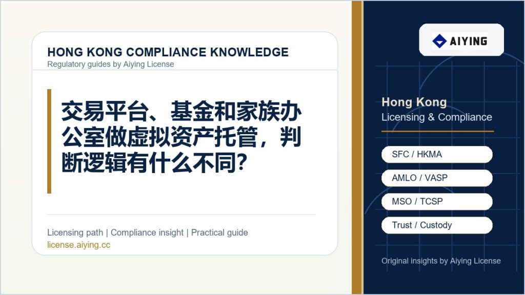 交易平台、基金和家族办公室做虚拟资产托管,判断逻辑有什么不同?