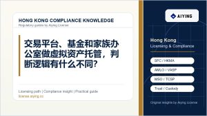 交易平台、基金和家族办公室做虚拟资产托管，判断逻辑有什么不同？