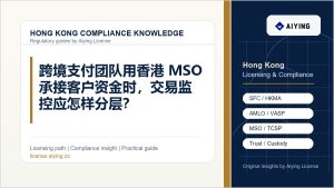 跨境支付团队用香港 MSO 承接客户资金时，交易监控应怎样分层？